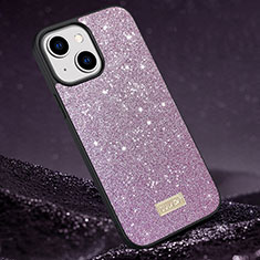 Funda Silicona Carcasa Goma Bling-Bling LD1 para Apple iPhone 14 Plus Morado