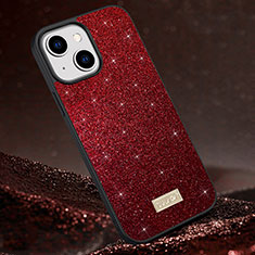 Funda Silicona Carcasa Goma Bling-Bling LD1 para Apple iPhone 14 Plus Rojo