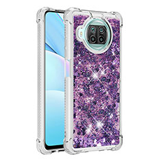 Funda Silicona Carcasa Goma Bling-Bling S01 para Xiaomi Mi 10T Lite 5G Morado