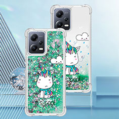 Funda Silicona Carcasa Goma Bling-Bling S01 para Xiaomi Poco X5 5G Verde