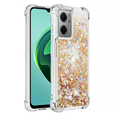 Funda Silicona Carcasa Goma Bling-Bling S01 para Xiaomi Redmi Note 11E 5G Oro