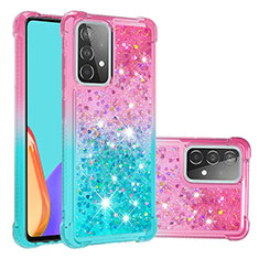 Funda Silicona Carcasa Goma Bling-Bling S02 para Samsung Galaxy A52 5G Rosa