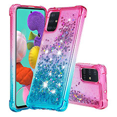 Funda Silicona Carcasa Goma Bling-Bling S02 para Samsung Galaxy M40S Rosa