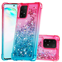 Funda Silicona Carcasa Goma Bling-Bling S02 para Samsung Galaxy M80S Rosa