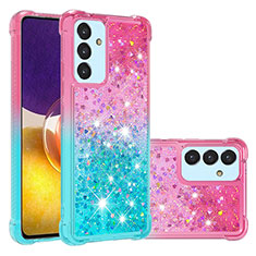 Funda Silicona Carcasa Goma Bling-Bling S02 para Samsung Galaxy Quantum2 5G Rosa