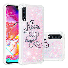 Funda Silicona Carcasa Goma Bling-Bling S03 para Samsung Galaxy A70 Multicolor