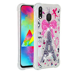 Funda Silicona Carcasa Goma Bling-Bling S03 para Samsung Galaxy M20 Multicolor