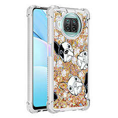 Funda Silicona Carcasa Goma Bling-Bling S03 para Xiaomi Mi 10T Lite 5G Oro