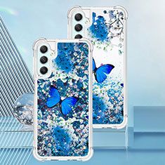 Funda Silicona Carcasa Goma Bling-Bling YB1 para Samsung Galaxy A25 5G Azul