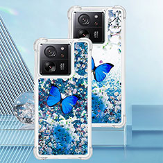 Funda Silicona Carcasa Goma Bling-Bling YB1 para Xiaomi Mi 13T Pro 5G Azul