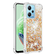 Funda Silicona Carcasa Goma Bling-Bling YB1 para Xiaomi Poco X5 5G Oro