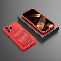 Funda Silicona Carcasa Goma KC1 para Apple iPhone 14 Pro Rojo