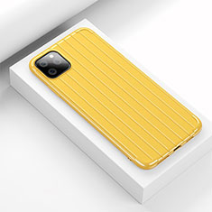 Funda Silicona Carcasa Goma Line C01 para Apple iPhone 11 Pro Amarillo