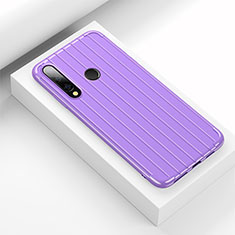 Funda Silicona Carcasa Goma Line C01 para Huawei Honor 20E Morado