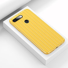 Funda Silicona Carcasa Goma Line C01 para Huawei Honor View 20 Amarillo