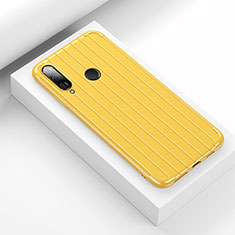 Funda Silicona Carcasa Goma Line C01 para Huawei P30 Lite Amarillo