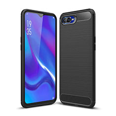 Funda Silicona Carcasa Goma Line C01 para Oppo R17 Neo Negro