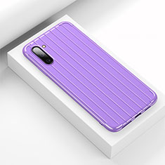 Funda Silicona Carcasa Goma Line C01 para Samsung Galaxy Note 10 5G Morado