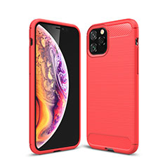 Funda Silicona Carcasa Goma Line C02 para Apple iPhone 11 Pro Rojo