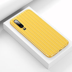 Funda Silicona Carcasa Goma Line C02 para Huawei P30 Amarillo