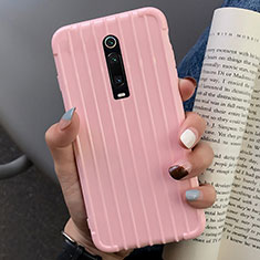 Funda Silicona Carcasa Goma Line C03 para Xiaomi Mi 9T Pro Rosa