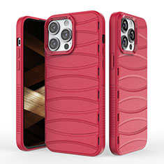 Funda Silicona Carcasa Goma Line KC1 para Apple iPhone 13 Pro Max Rojo