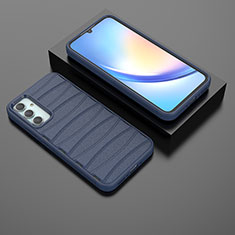 Funda Silicona Carcasa Goma Line KC2 para Samsung Galaxy A34 5G Azul