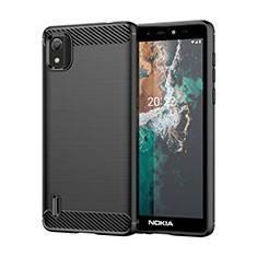 Funda Silicona Carcasa Goma Line MF1 para Nokia C2 2nd Edition Negro