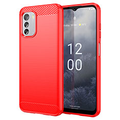 Funda Silicona Carcasa Goma Line MF1 para Nokia G60 5G Rojo