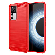 Funda Silicona Carcasa Goma Line MF1 para Xiaomi Mi 12T Pro 5G Rojo