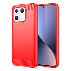 Funda Silicona Carcasa Goma Line MF1 para Xiaomi Mi 13 5G Rojo
