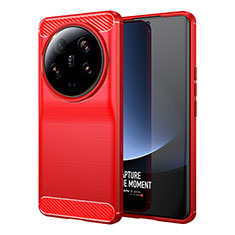 Funda Silicona Carcasa Goma Line MF1 para Xiaomi Mi 13 Ultra 5G Rojo