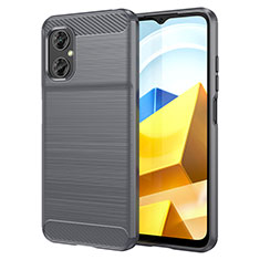 Funda Silicona Carcasa Goma Line MF1 para Xiaomi Poco M5 4G Gris