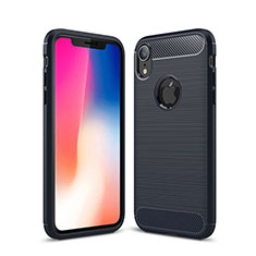 Funda Silicona Carcasa Goma Line para Apple iPhone XR Azul