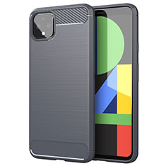 Funda Silicona Carcasa Goma Line para Google Pixel 4 XL Gris