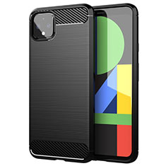 Funda Silicona Carcasa Goma Line para Google Pixel 4 XL Negro