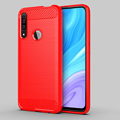 Funda Silicona Carcasa Goma Line para Huawei Enjoy 10 Plus Rojo