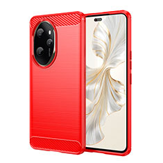 Funda Silicona Carcasa Goma Line para Huawei Honor 100 Pro 5G Rojo