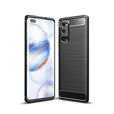 Funda Silicona Carcasa Goma Line para Huawei Honor 30 Pro Negro