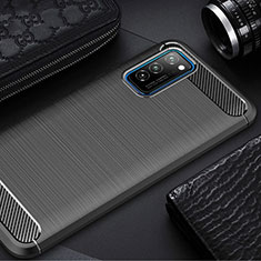 Funda Silicona Carcasa Goma Line para Huawei Honor V30 Pro 5G Negro
