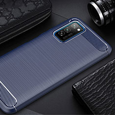 Funda Silicona Carcasa Goma Line para Huawei Honor View 30 Pro 5G Azul