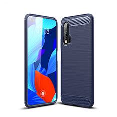 Funda Silicona Carcasa Goma Line para Huawei Nova 6 Azul