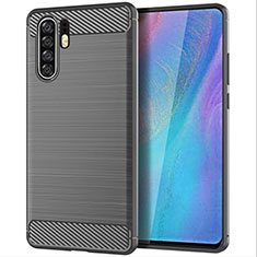 Funda Silicona Carcasa Goma Line para Huawei P30 Pro Gris