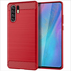 Funda Silicona Carcasa Goma Line para Huawei P30 Pro Rojo