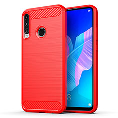 Funda Silicona Carcasa Goma Line para Huawei P40 Lite E Rojo