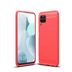 Funda Silicona Carcasa Goma Line para Huawei P40 Lite Rojo