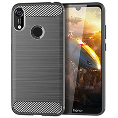 Funda Silicona Carcasa Goma Line para Huawei Y6 (2019) Gris