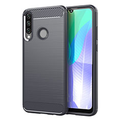 Funda Silicona Carcasa Goma Line para Huawei Y6p Gris