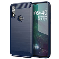 Funda Silicona Carcasa Goma Line para Motorola Moto E (2020) Azul