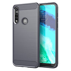 Funda Silicona Carcasa Goma Line para Motorola Moto G Fast Gris